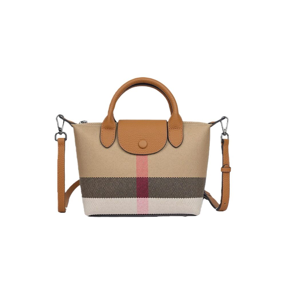 2841 Mini Vintage Plaid purse small size handbag Tartan satchel purses